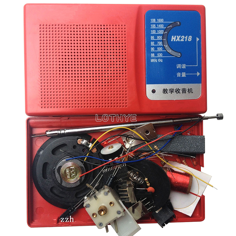 FM AM Red Radio Production DIY - Electronics Repair School ulasan dan harga