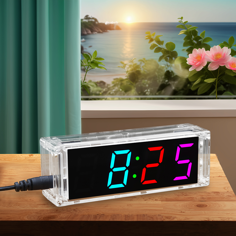 Multicolor Digital Clock Produ - Electronics Repair School ulasan dan harga