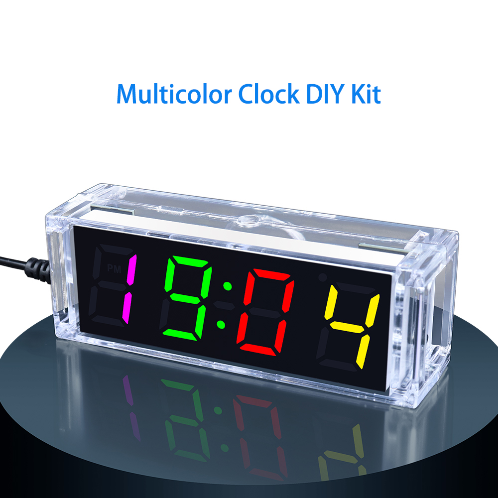 Multicolor Digital Clock Produ - Electronics Repair School ulasan dan harga