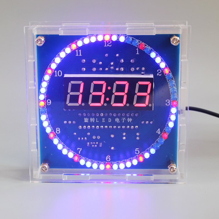 DIY Rotating LED Electronic Di - Electronics Repair School ulasan dan harga