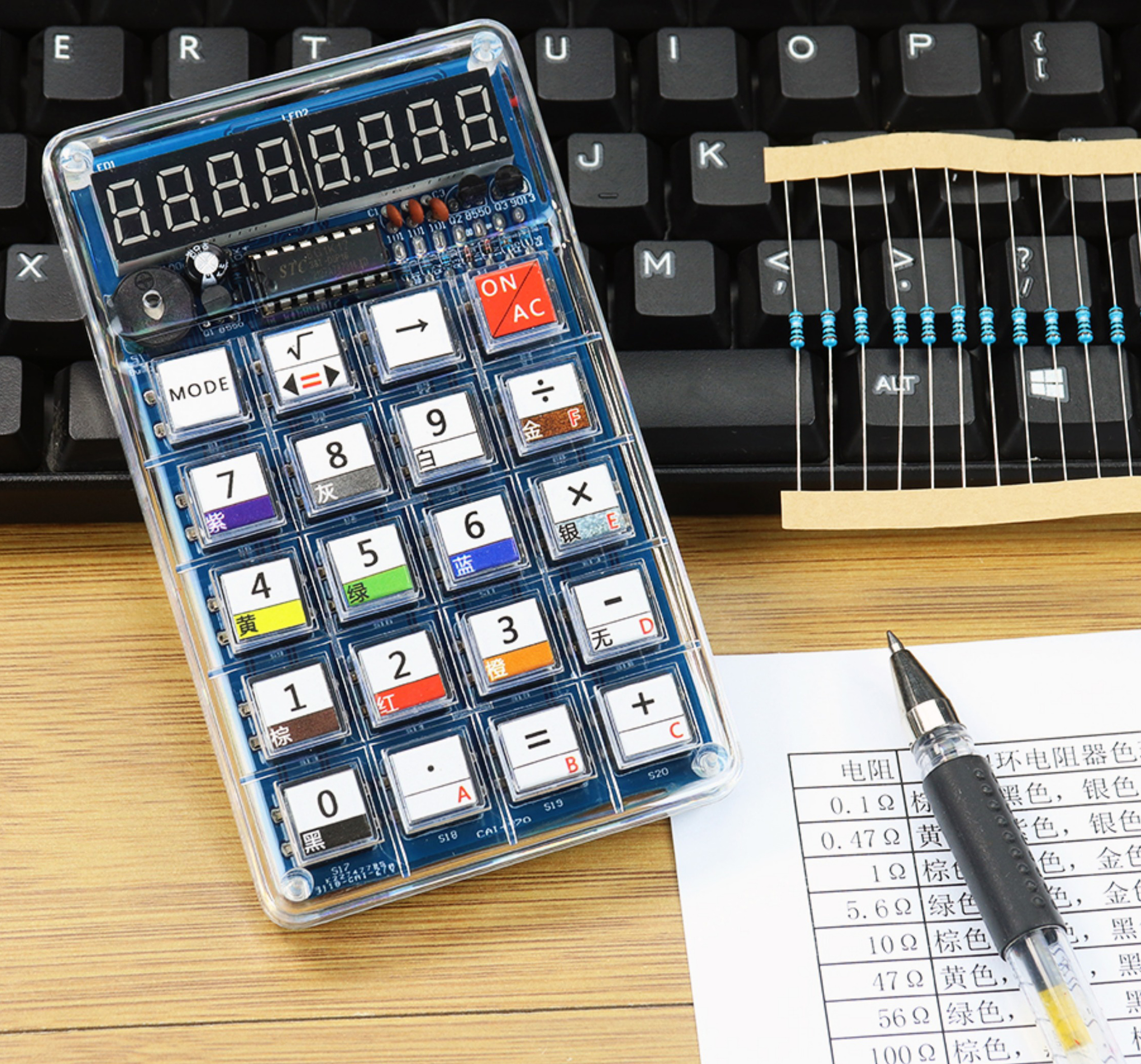 LED Digital Tube Calculator DI - Electronics Repair School ulasan dan harga