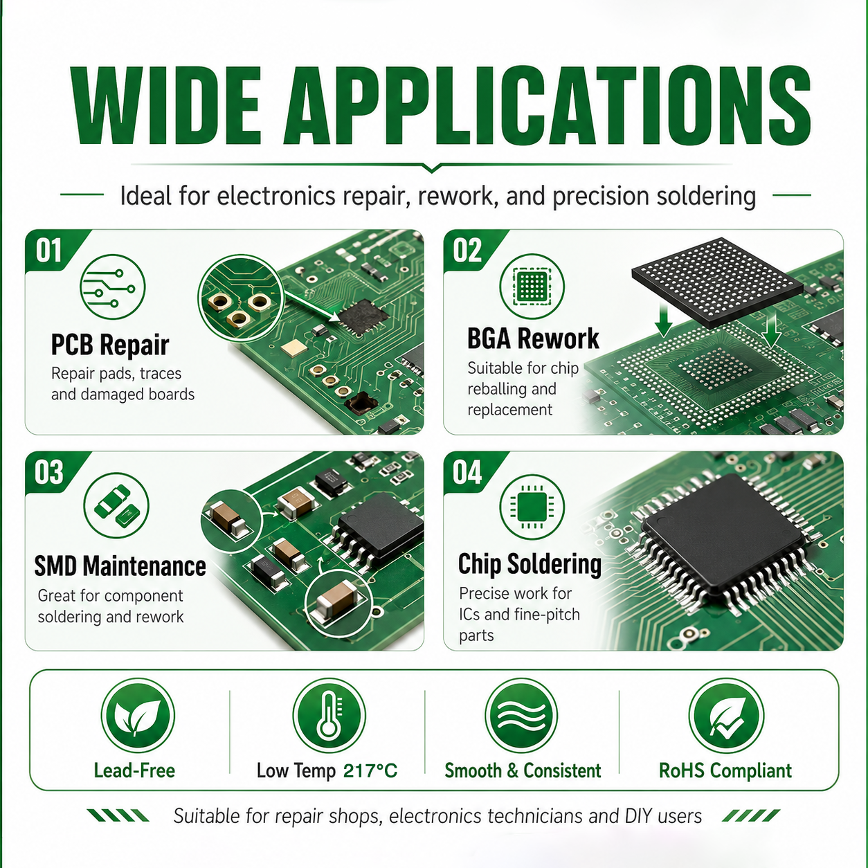 SAC305 Solder Paste Welding Ti - Electronics Repair School ulasan dan harga